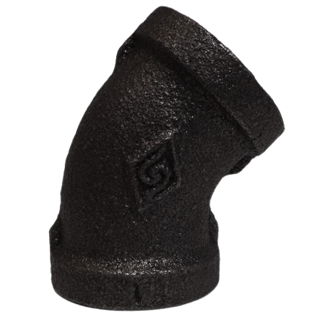 Codo Hierro Negro 150 Lbs NPT 1-1/4" x 45º