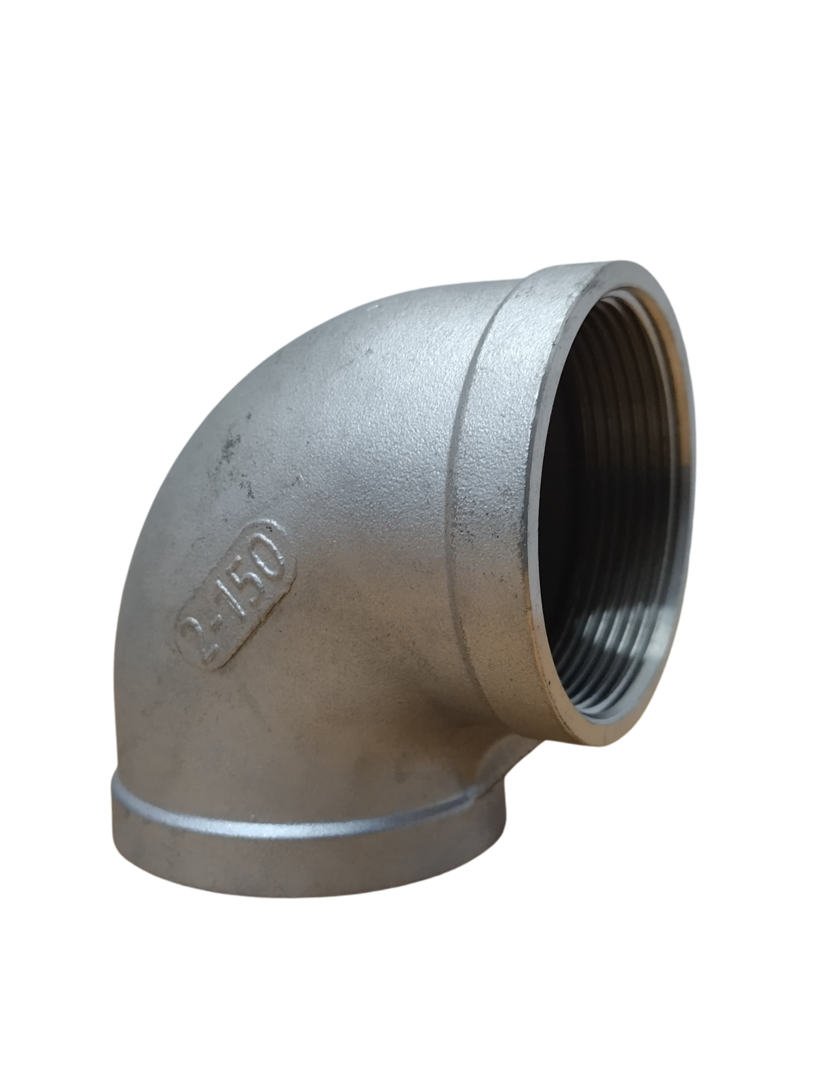 Codo Acero Inoxidable 304 NPT 150 Lbs 2" x 90º