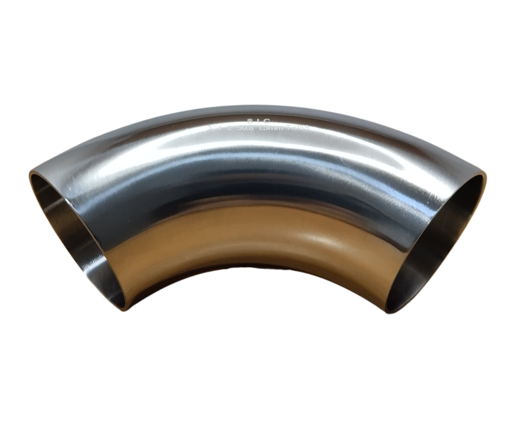 Codo Acero Inoxidable Sanitario 2" x 90° Soldable 304 3A