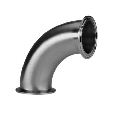 Codo Acero Inoxidable Sanitario 1" x 90° Clamp 304 3A