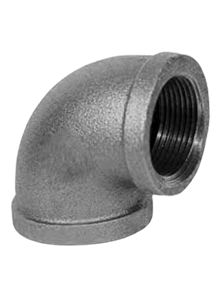 Codo Hierro Galvanizado 150 Lbs NPT 2" x 90º