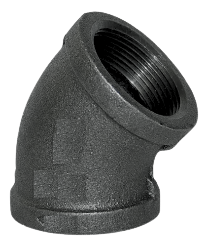 Codo 1/2" x 45° Acero al Carbono 3000 Lbs NPT A-105 ANSI B