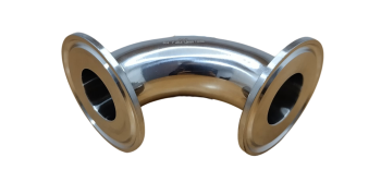 Codo Acero Inoxidable Sanitario 1" x 45° Clamp 304 3A