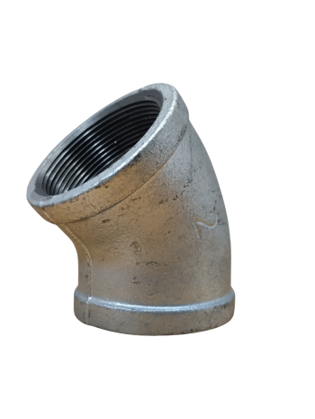 Codo Hierro Galvanizado 150 Lbs NPT 2" x 45º